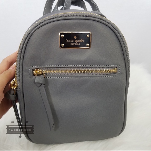 Kate spade mini Bradley Wilson backpack pearl grey - Picture 5 of 8